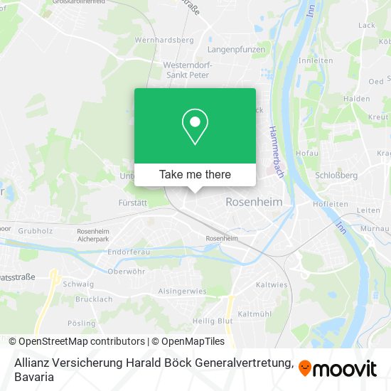 Allianz Versicherung Harald Böck Generalvertretung map