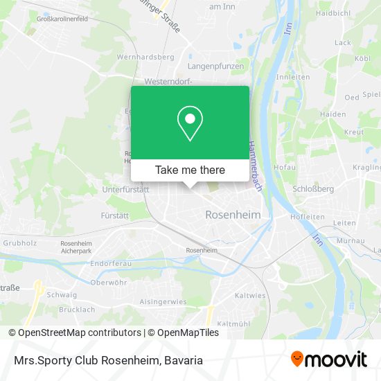 Mrs.Sporty Club Rosenheim map