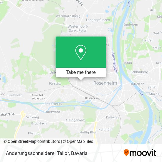 Änderungsschneiderei Tailor map