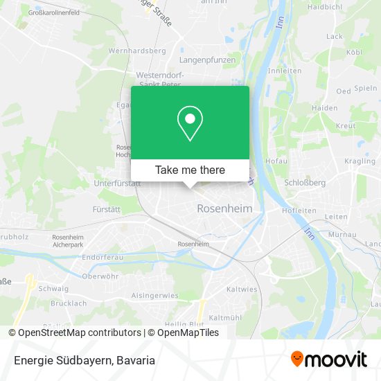 Energie Südbayern map