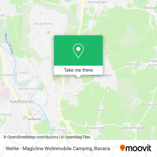 Карта Wehle - Magicline Wohnmobile Camping
