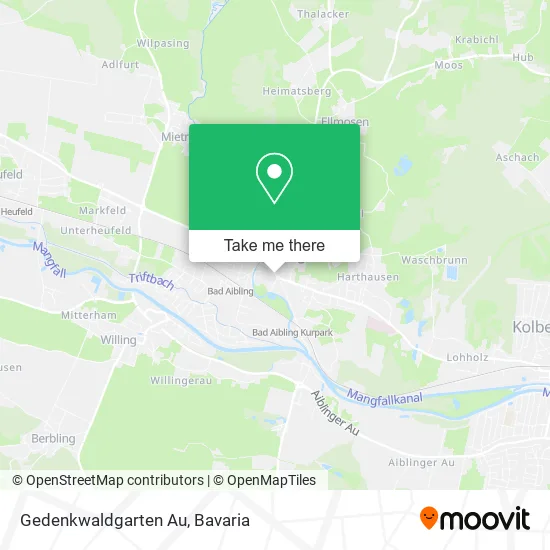 Карта Gedenkwaldgarten Au
