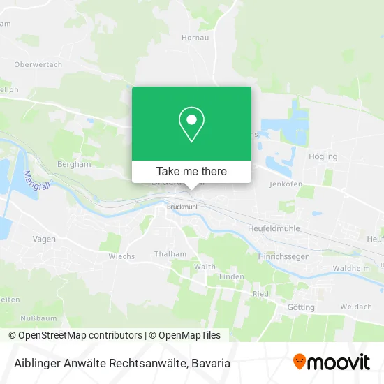 Карта Aiblinger Anwälte Rechtsanwälte