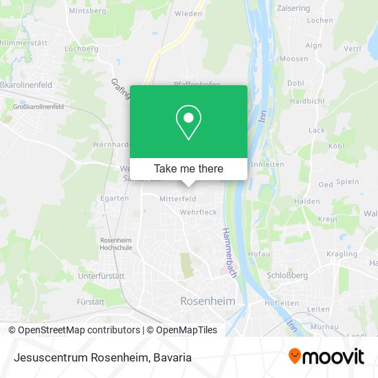 Jesuscentrum Rosenheim map