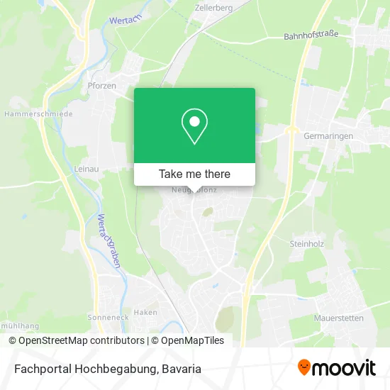 Карта Fachportal Hochbegabung