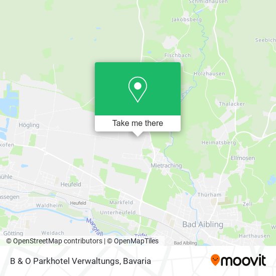 B & O Parkhotel Verwaltungs map
