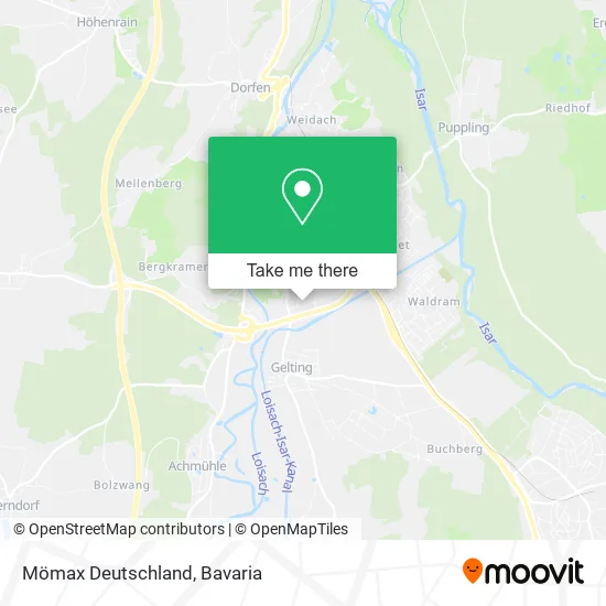 Карта Mömax Deutschland