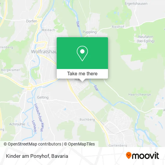 Карта Kinder am Ponyhof