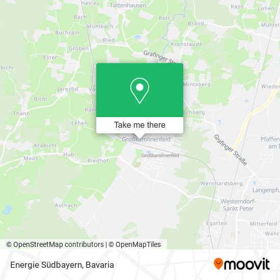 Energie Südbayern map