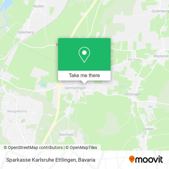 Sparkasse Karlsruhe Ettlingen map