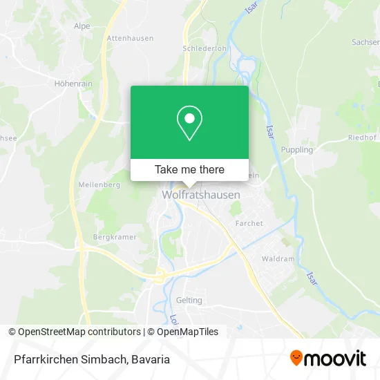 Карта Pfarrkirchen Simbach