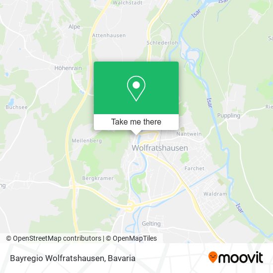 Bayregio Wolfratshausen map