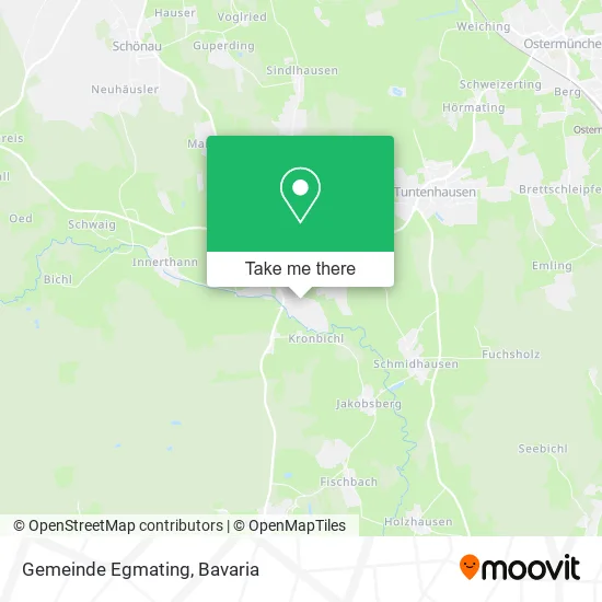 Карта Gemeinde Egmating