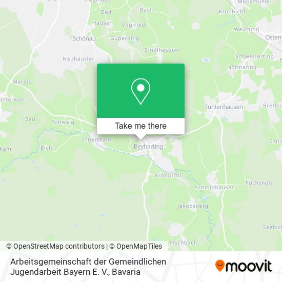 Arbeitsgemeinschaft der Gemeindlichen Jugendarbeit Bayern E. V. map
