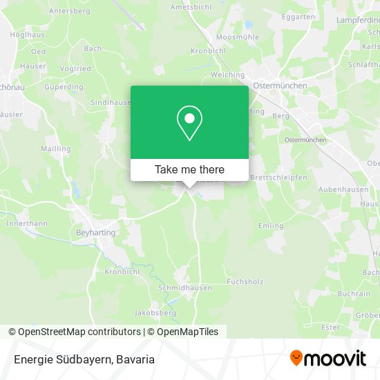 Energie Südbayern map