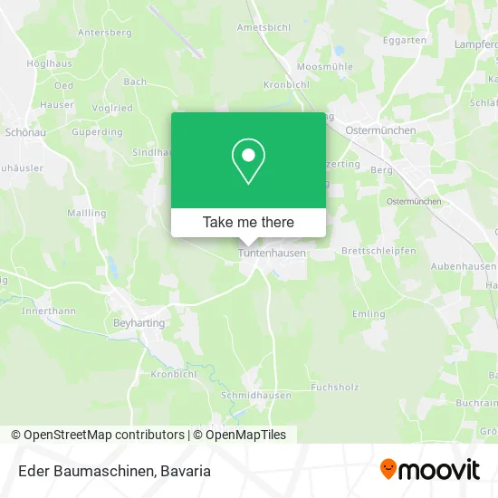 Eder Baumaschinen map