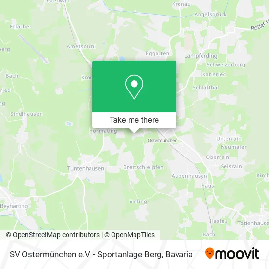 Карта SV Ostermünchen e.V. - Sportanlage Berg