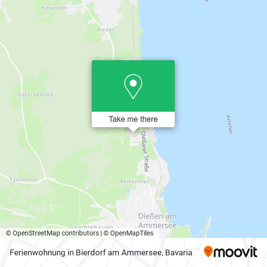 Ferienwohnung in Bierdorf am Ammersee map