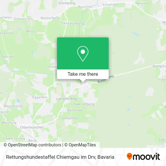 Rettungshundestaffel Chiemgau im Drv map