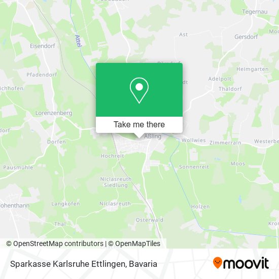 Карта Sparkasse Karlsruhe Ettlingen