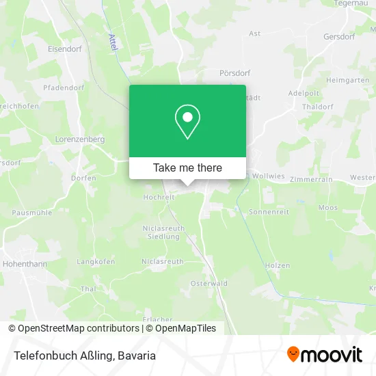 Карта Telefonbuch Aßling