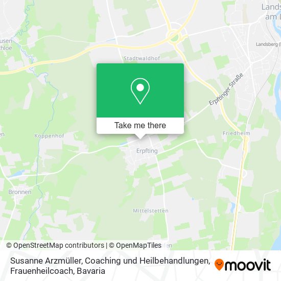 Susanne Arzmüller, Coaching und Heilbehandlungen, Frauenheilcoach map