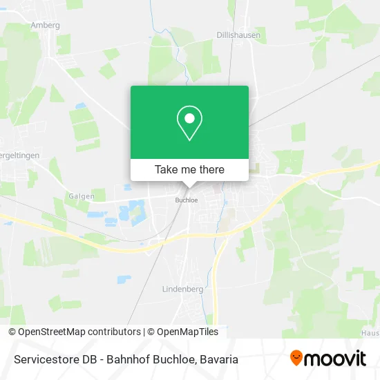 Карта Servicestore DB - Bahnhof Buchloe