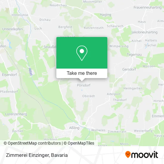 Карта Zimmerei Einzinger