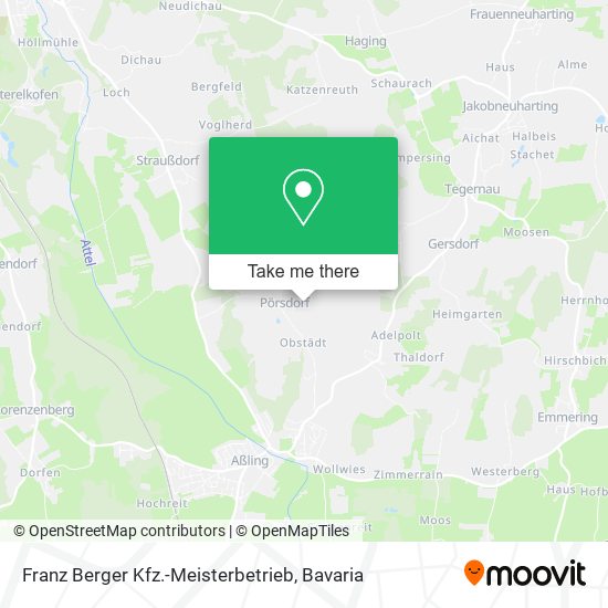 Franz Berger Kfz.-Meisterbetrieb map