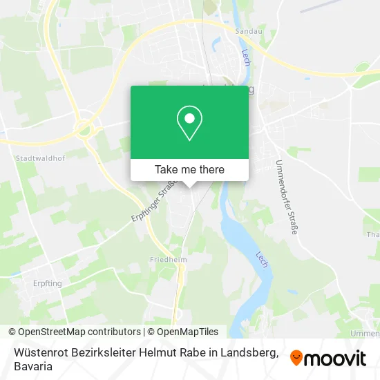 Карта Wüstenrot Bezirksleiter Helmut Rabe in Landsberg