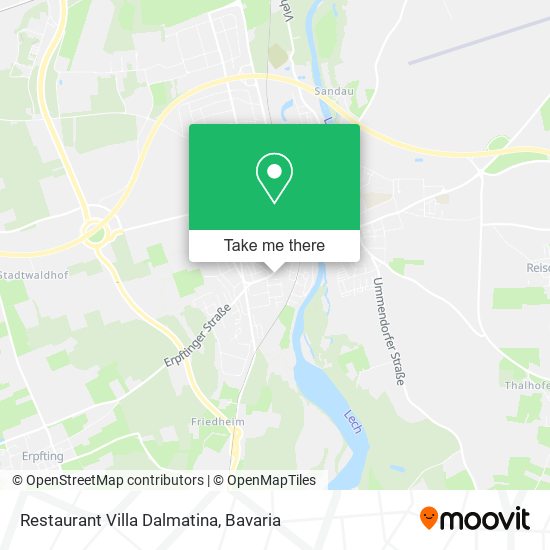 Restaurant Villa Dalmatina map