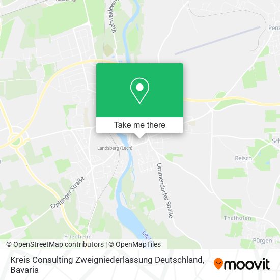 Карта Kreis Consulting Zweigniederlassung Deutschland