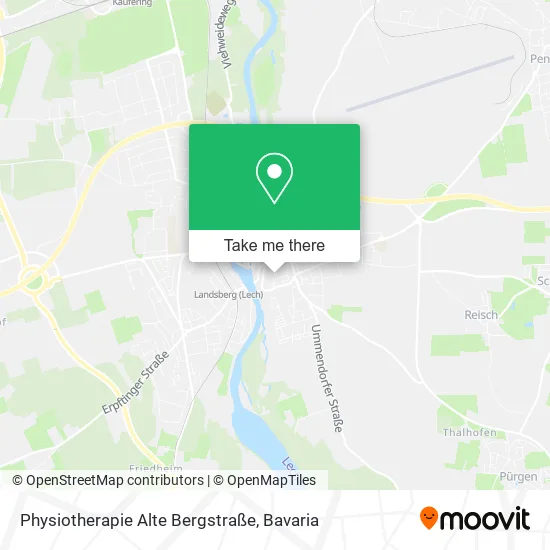 Карта Physiotherapie Alte Bergstraße