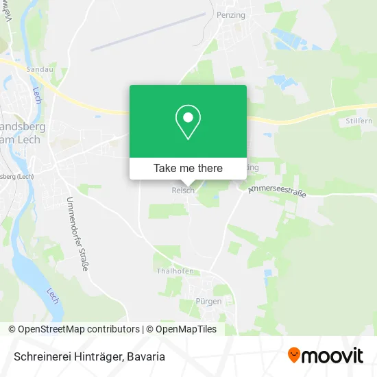 Schreinerei Hinträger map