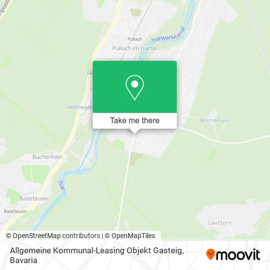 Карта Allgemeine Kommunal-Leasing Objekt Gasteig