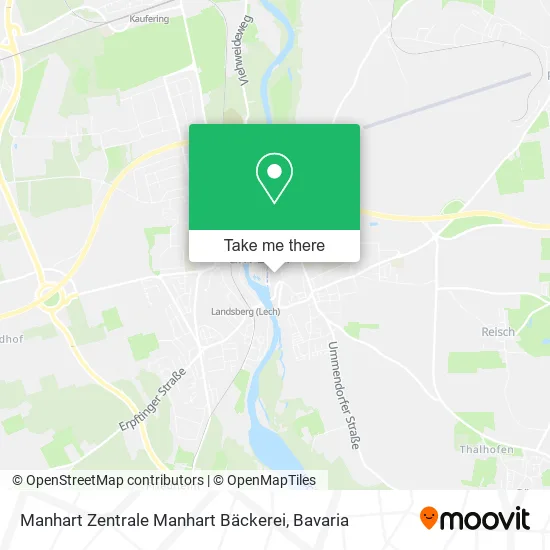 Карта Manhart Zentrale Manhart Bäckerei