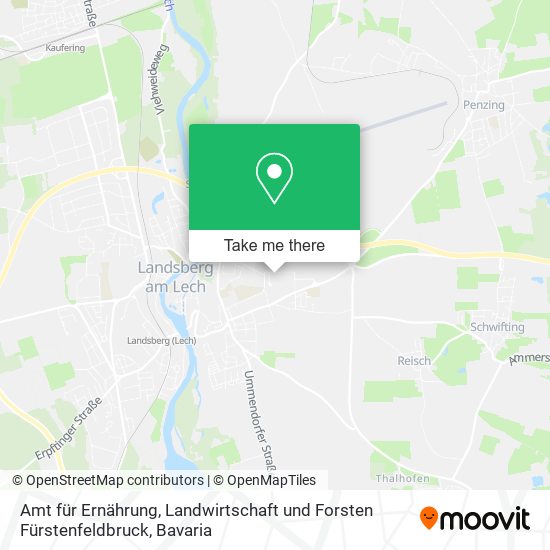 Amt für Ernährung, Landwirtschaft und Forsten Fürstenfeldbruck map