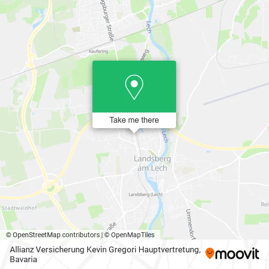 Карта Allianz Versicherung Kevin Gregori Hauptvertretung