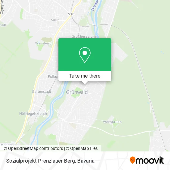 Карта Sozialprojekt Prenzlauer Berg