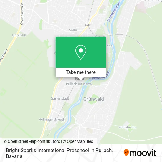 Карта Bright Sparks International Preschool in Pullach