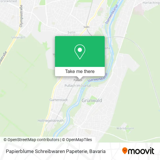 Карта Papierblume Schreibwaren Papeterie