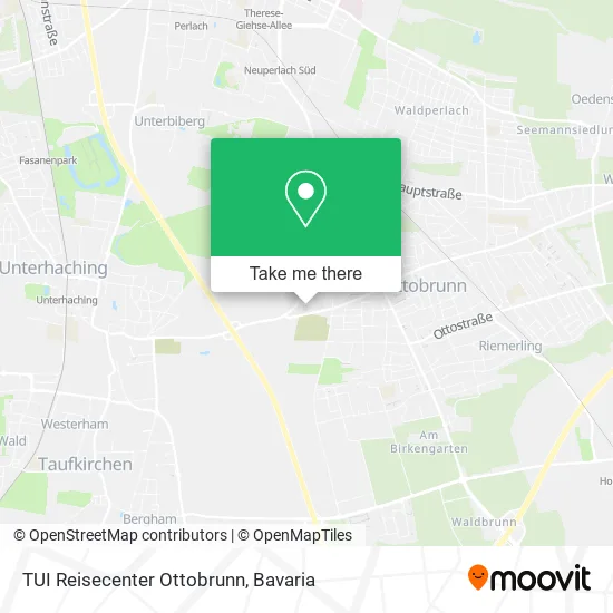 Карта TUI Reisecenter Ottobrunn