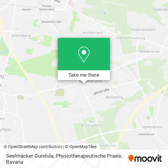 Карта Seelmäcker Gundula, Physiotherapeutische Praxis