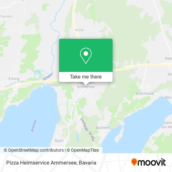 Pizza Heimservice Ammersee map