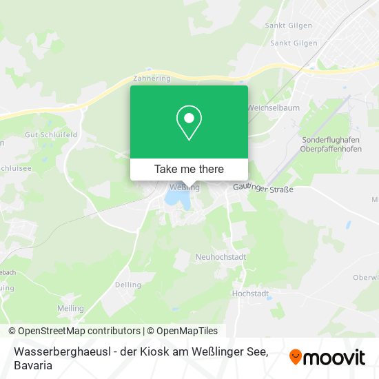 Карта Wasserberghaeusl - der Kiosk am Weßlinger See