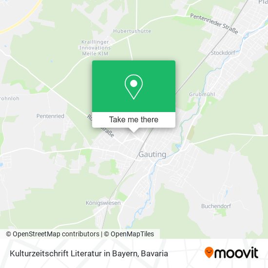 Kulturzeitschrift Literatur in Bayern map