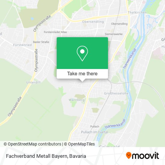 Fachverband Metall Bayern map