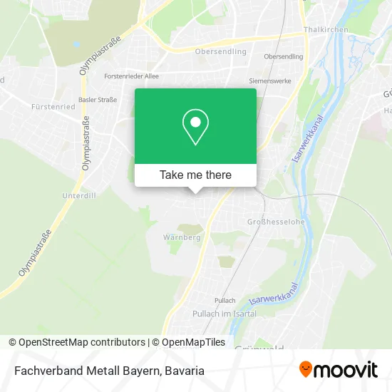 Карта Fachverband Metall Bayern