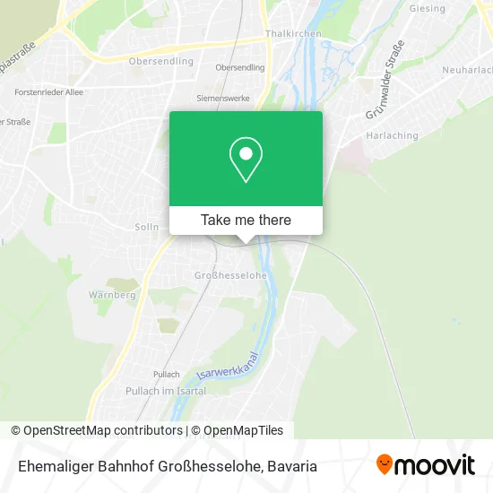 Карта Ehemaliger Bahnhof Großhesselohe