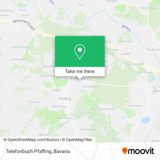 Карта Telefonbuch Pfaffing